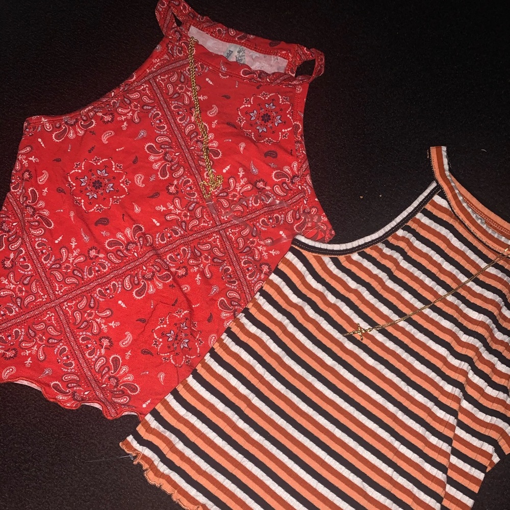 Crop halter tops